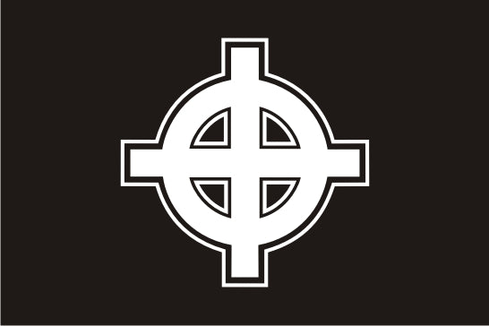 BLACK CELTIC CROSS 100X150