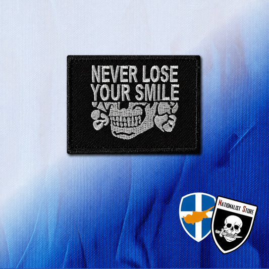 NEVER LOSE YOUR SMILE - Patch with Velgro