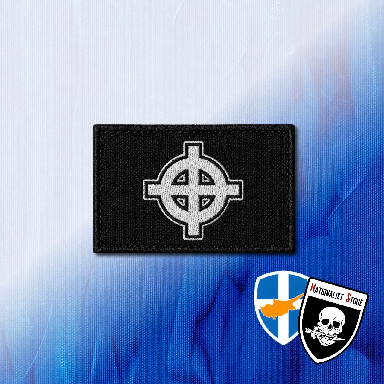 CELTIC CROSS - Patch with Velgro